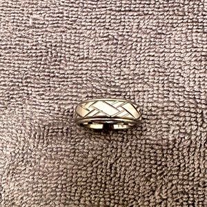 Tungsten Brushed Silver Ring